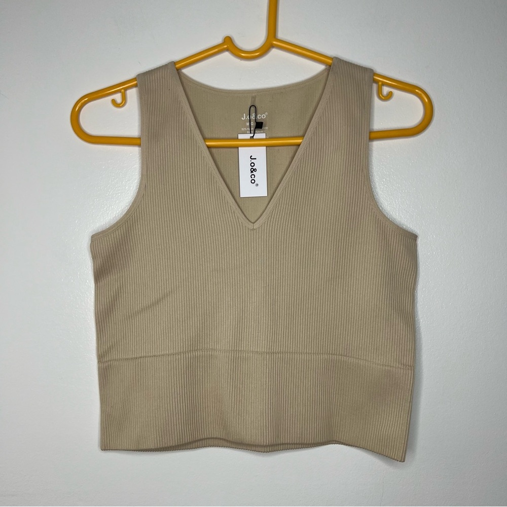 J.o & co Ribbed Tank